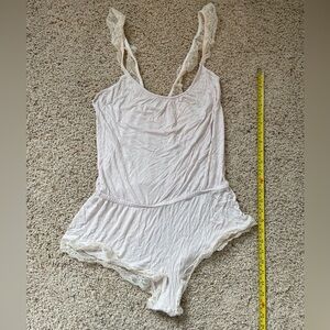 Eberjey Soft Ivory romper. Size M.